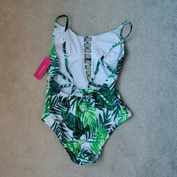 Xhilaration Palm Leaf Bathing Suit - Picture 2 of 4
